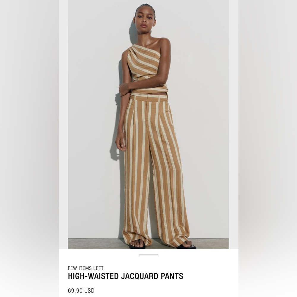 NWT- Zara High-waisted pants- size small